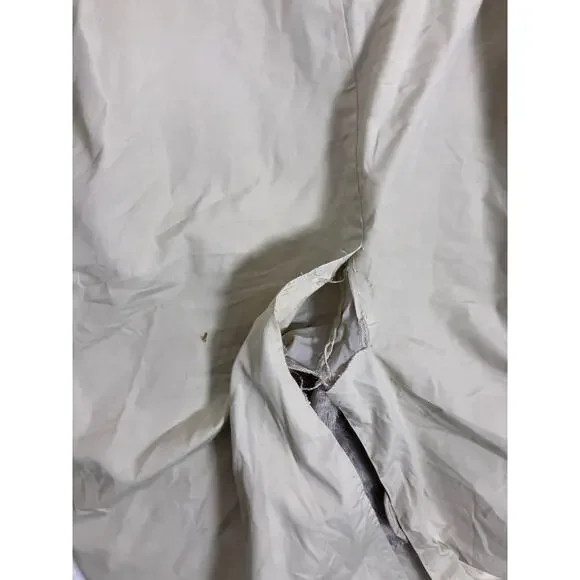 Vintage Kuppenheimer Fur Lined Trench Chore Coat Beige Men’s 44/Large Tall - Picture 5 of 9